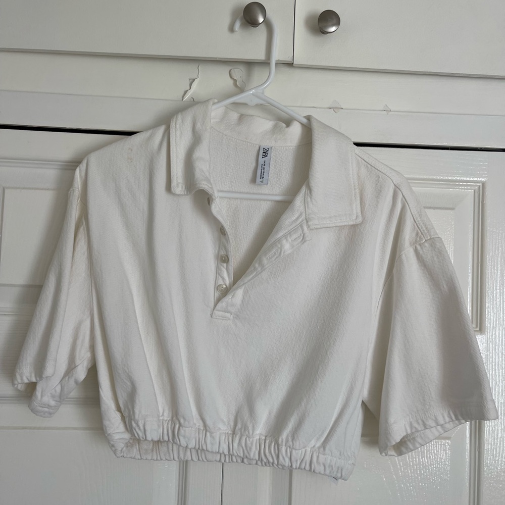 Zara top. Crop top style.